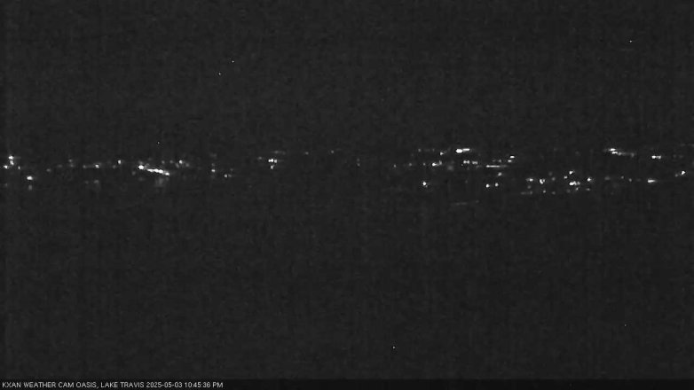 Lake Travis webcam, May 3, 2025 10:45 PM CT
