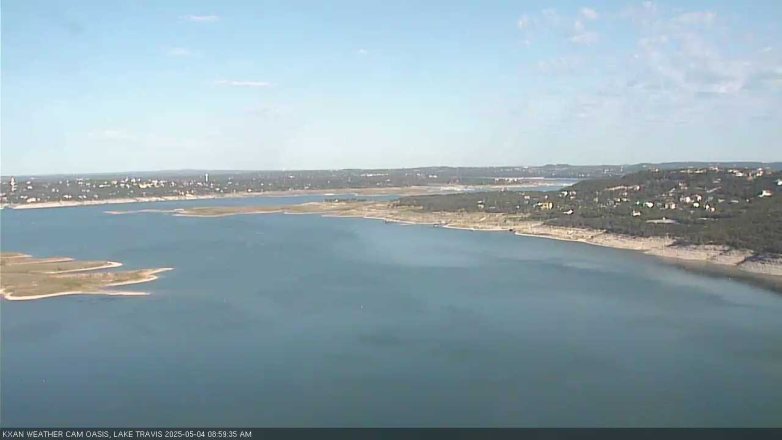 Lake Travis webcam, May 4, 2025 9:00 AM CT