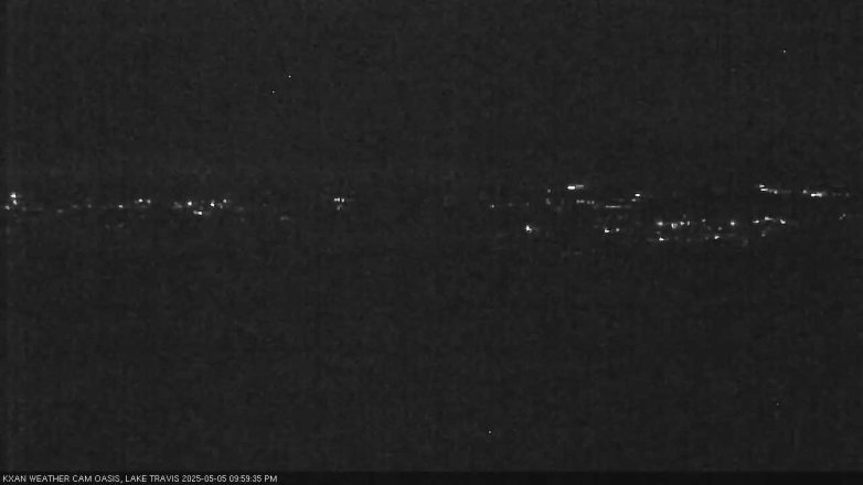 Lake Travis webcam, May 5, 2025 10:00 PM CT