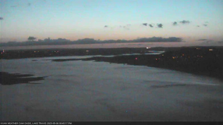 Lake Travis webcam, May 6, 2025 8:45 PM CT