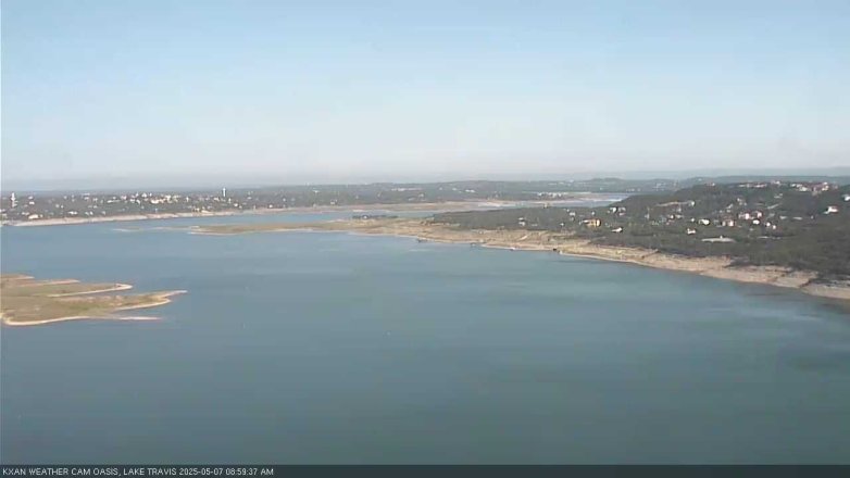 Lake Travis webcam, May 7, 2025 9:00 AM CT