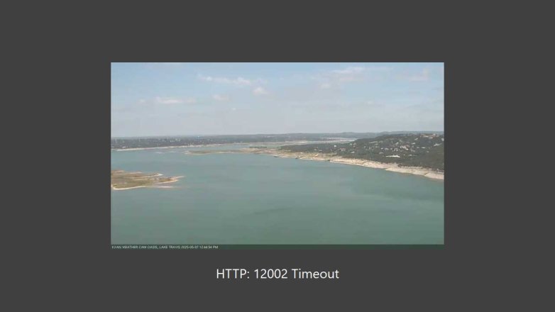 Lake Travis webcam, May 7, 2025 12:45 PM CT