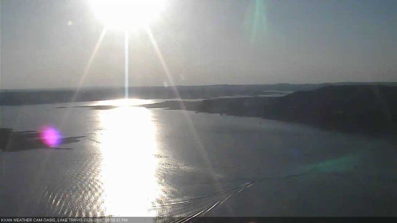 Lake Travis webcam, May 7, 2025 7:00 PM CT