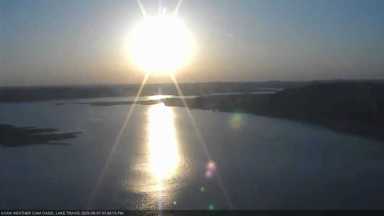 Lake Travis webcam, May 7, 2025 7:45 PM CT