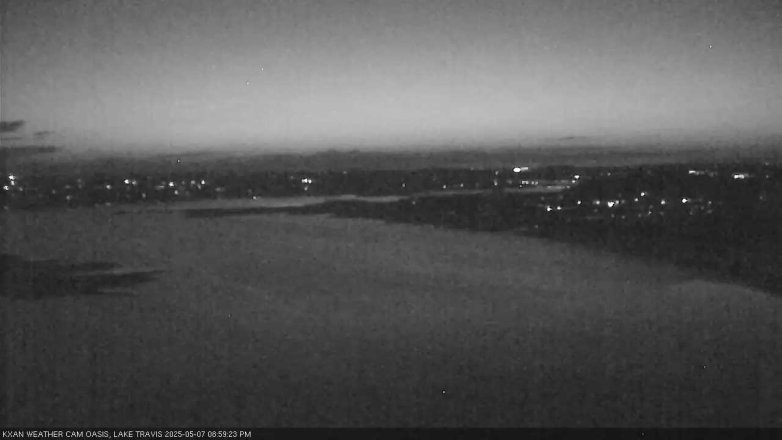 Lake Travis webcam, May 7, 2025 9:00 PM CT