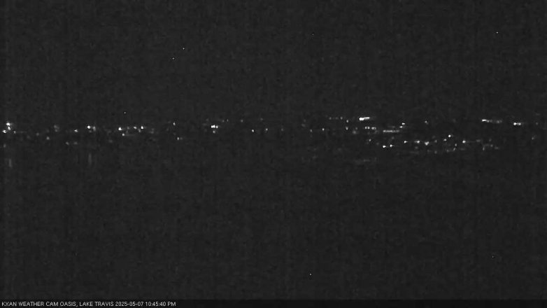 Lake Travis webcam, May 7, 2025 10:45 PM CT