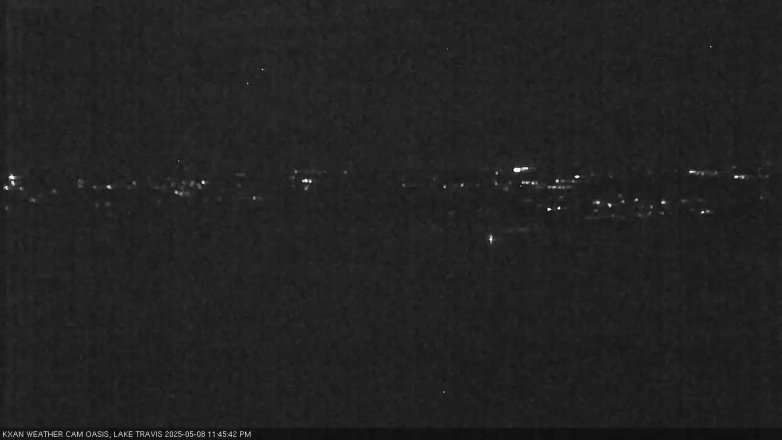 Lake Travis webcam, May 8, 2025 11:45 PM CT
