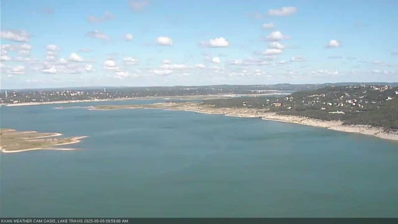 Lake Travis webcam, May 9, 2025 10:00 AM CT