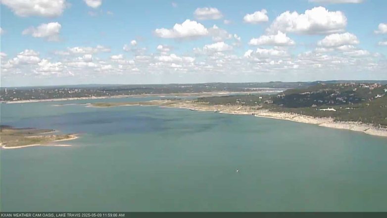 Lake Travis webcam, May 9, 2025 12:00 PM CT