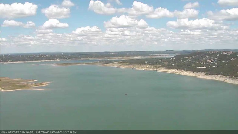 Lake Travis webcam, May 9, 2025 12:25 PM CT