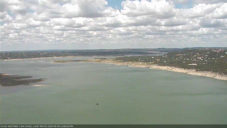 Lake Travis webcam, May 9, 2025 12:45 PM CT