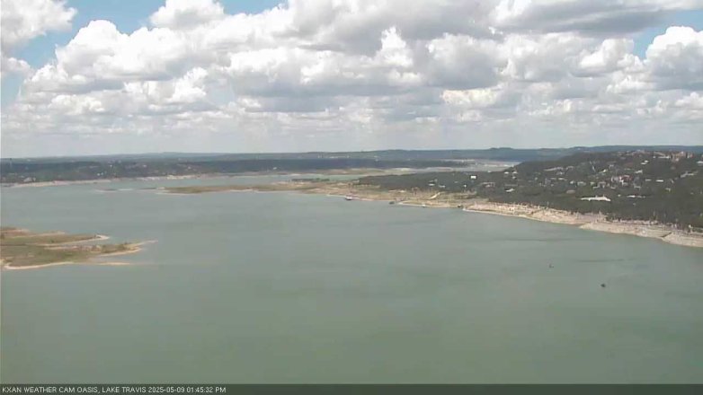 Lake Travis webcam, May 9, 2025 1:45 PM CT