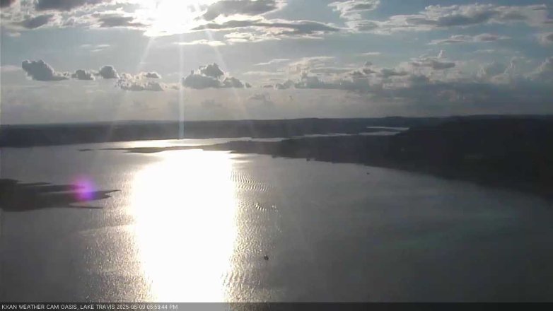 Lake Travis webcam, May 9, 2025 7:00 PM CT
