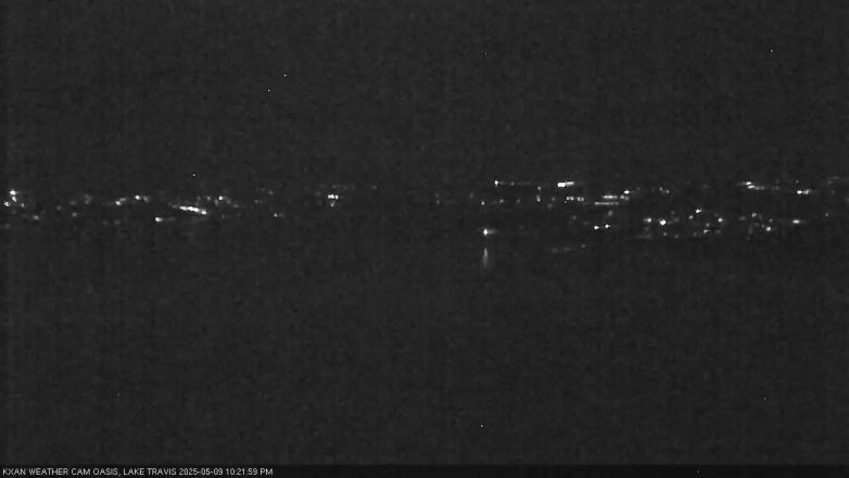 Lake Travis webcam, May 9, 2025 10:25 PM CT