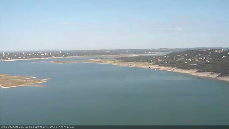 Lake Travis webcam, May 10, 2025 9:00 AM CT