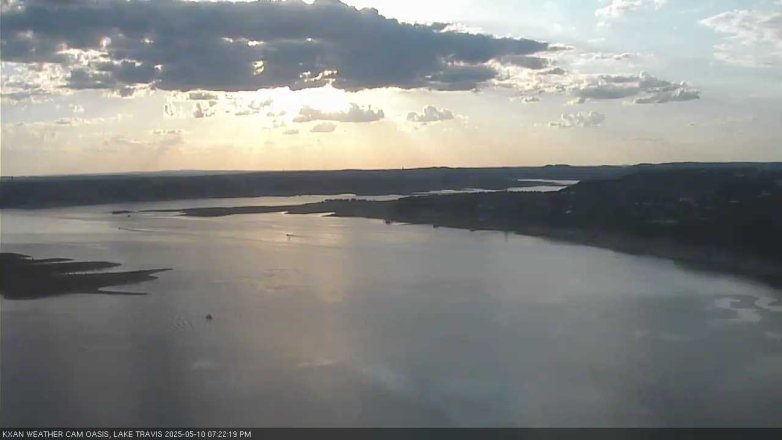 Lake Travis webcam, May 10, 2025 7:25 PM CT