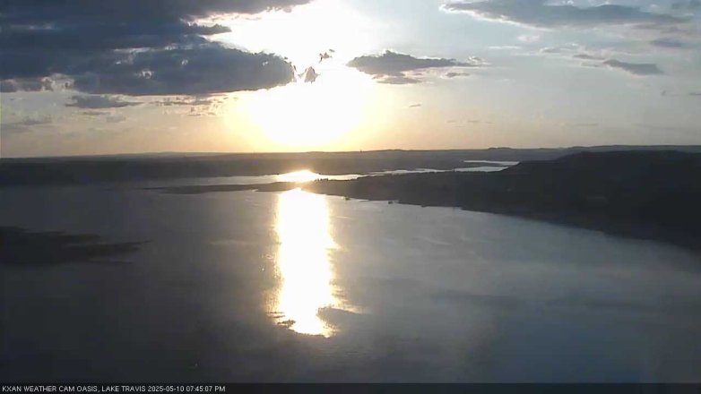 Lake Travis webcam, May 10, 2025 7:45 PM CT