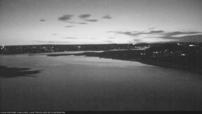 Lake Travis webcam, May 10, 2025 9:00 PM CT