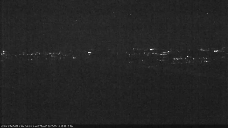 Lake Travis webcam, May 10, 2025 10:00 PM CT