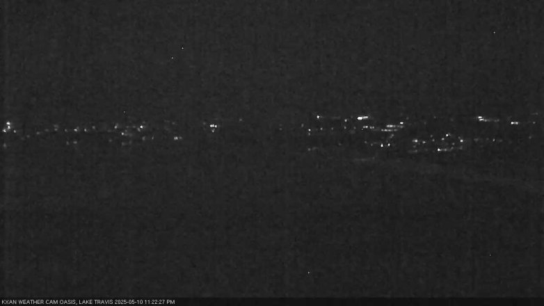 Lake Travis webcam, May 10, 2025 11:25 PM CT