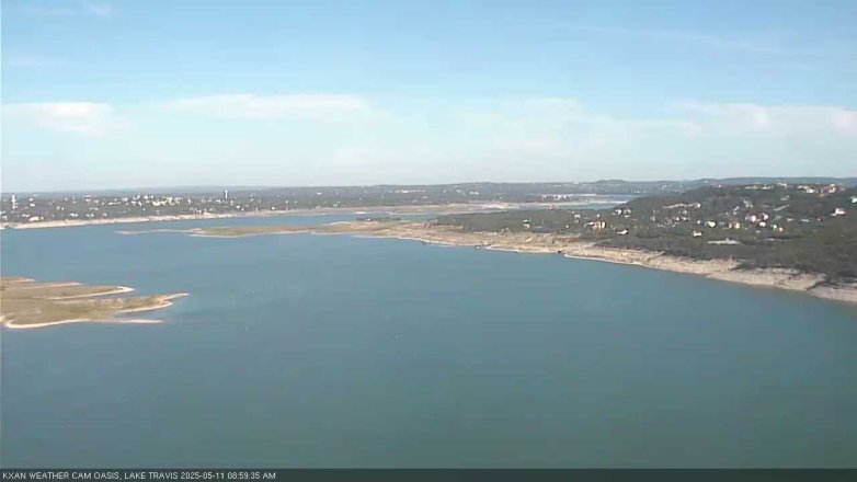 Lake Travis webcam, May 11, 2025 9:00 AM CT