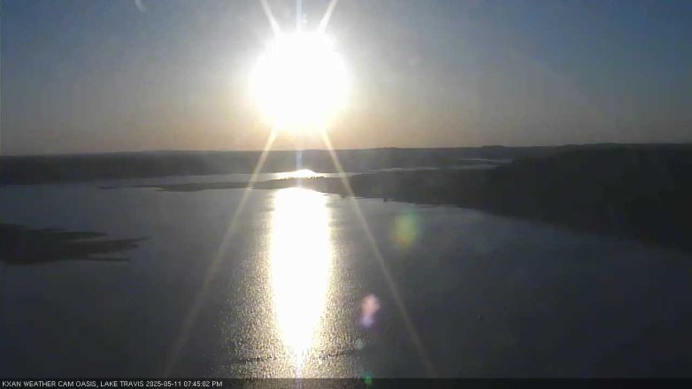 Lake Travis webcam, May 11, 2025 7:45 PM CT