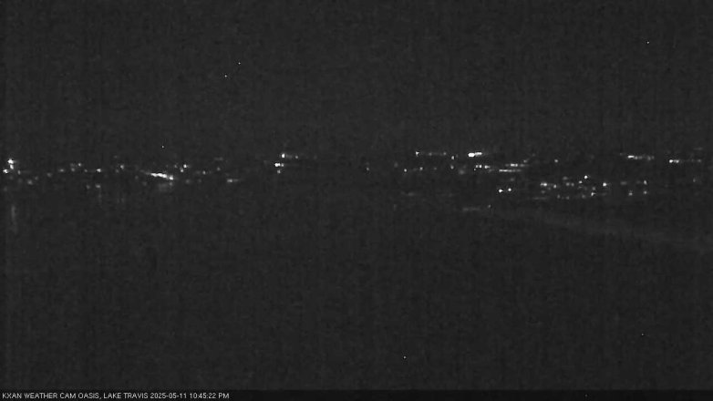 Lake Travis webcam, May 11, 2025 10:45 PM CT