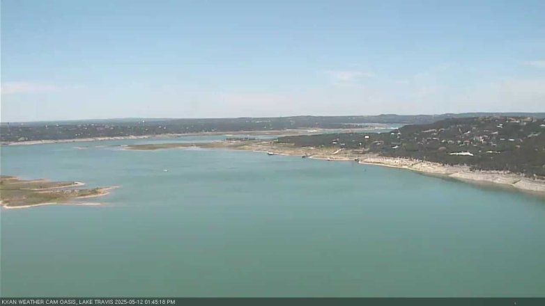 Lake Travis webcam, May 12, 2025 1:45 PM CT