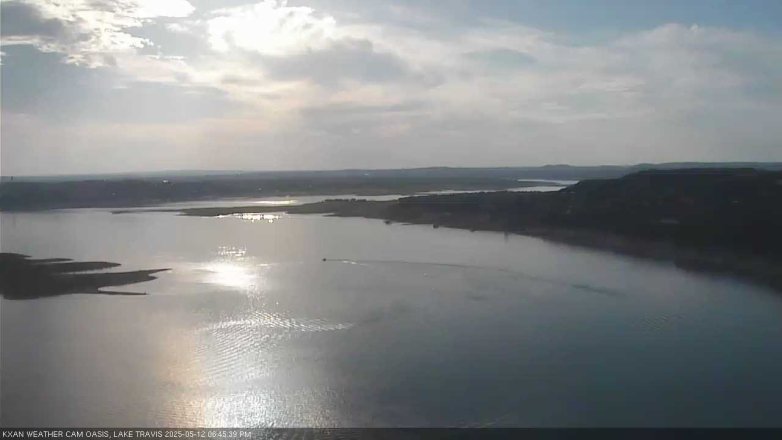 Lake Travis webcam, May 12, 2025 6:45 PM CT