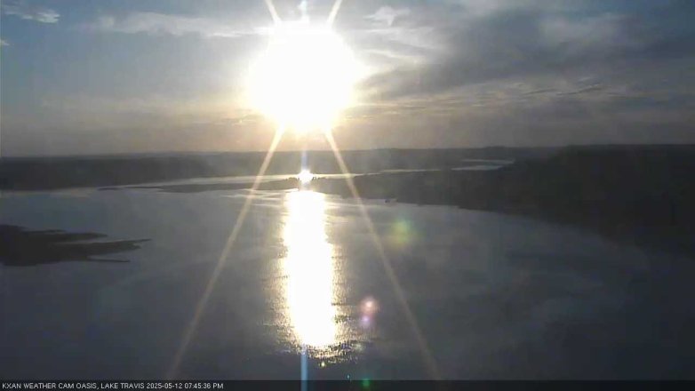 Lake Travis webcam, May 12, 2025 7:45 PM CT