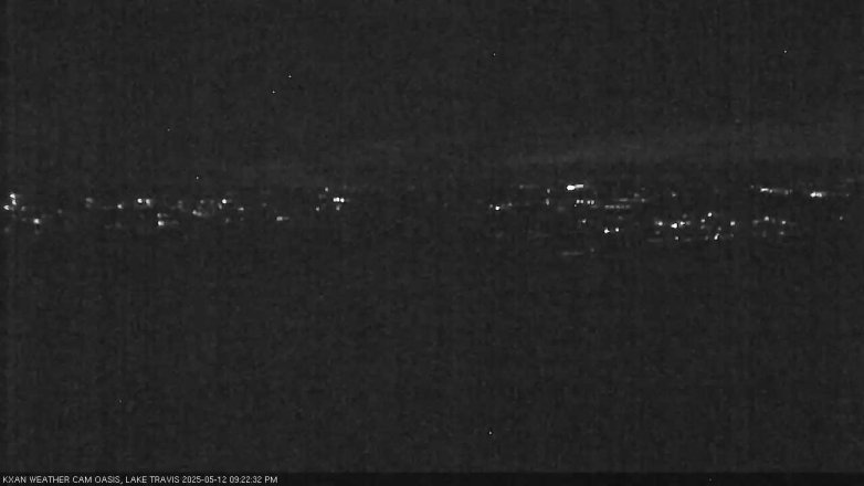 Lake Travis webcam, May 12, 2025 9:25 PM CT