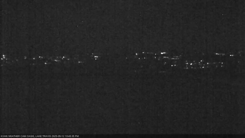 Lake Travis webcam, May 12, 2025 10:45 PM CT