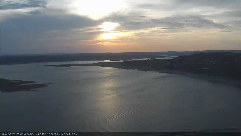 Lake Travis webcam, May 14, 2025 7:45 PM CT