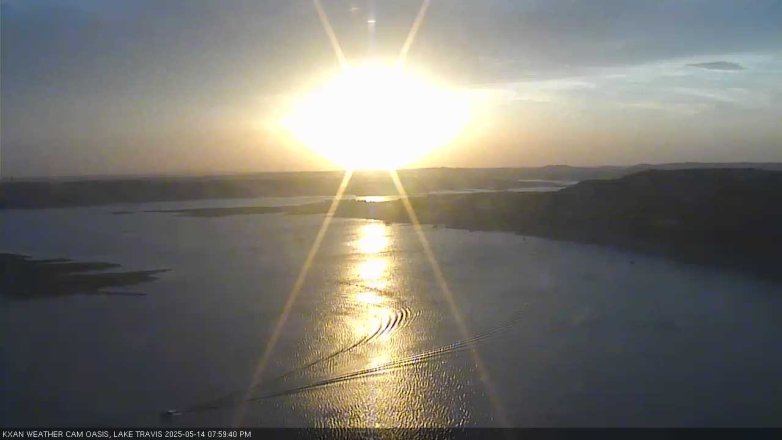 Lake Travis webcam, May 14, 2025 8:00 PM CT
