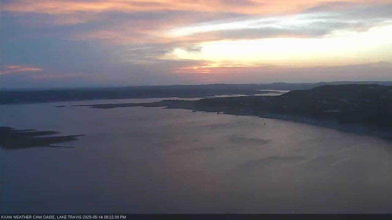 Lake Travis webcam, May 14, 2025 8:25 PM CT