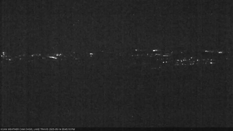 Lake Travis webcam, May 14, 2025 9:45 PM CT