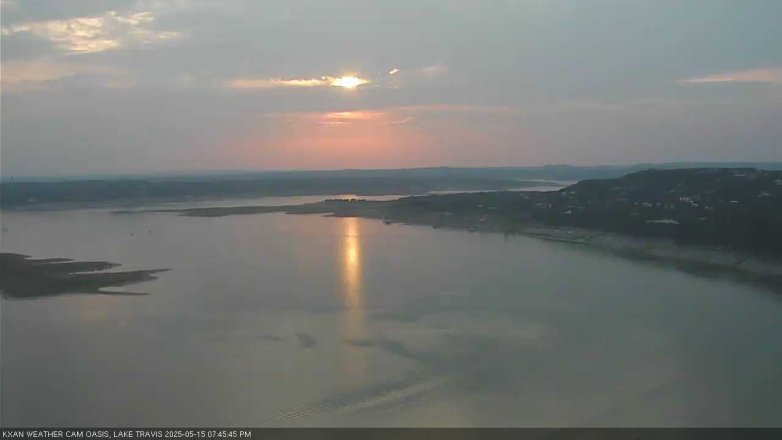 Lake Travis webcam, May 15, 2025 7:45 PM CT