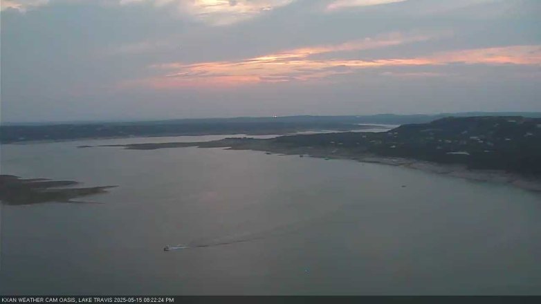 Lake Travis webcam, May 15, 2025 8:25 PM CT
