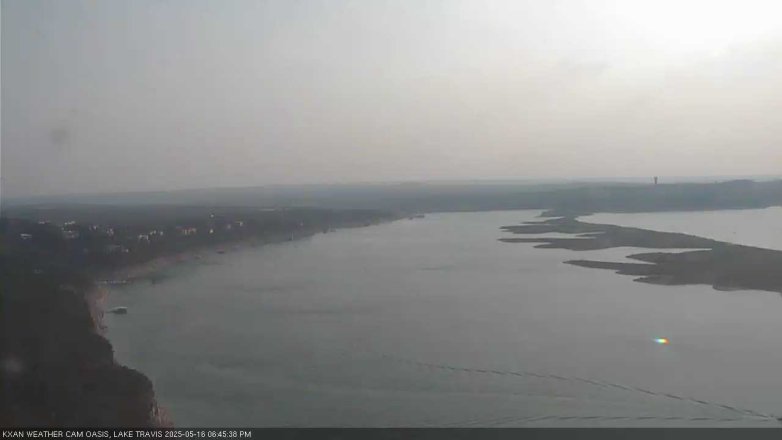 Lake Travis webcam, May 16, 2025 6:45 PM CT