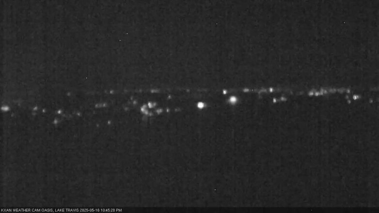 Lake Travis webcam, May 16, 2025 10:45 PM CT