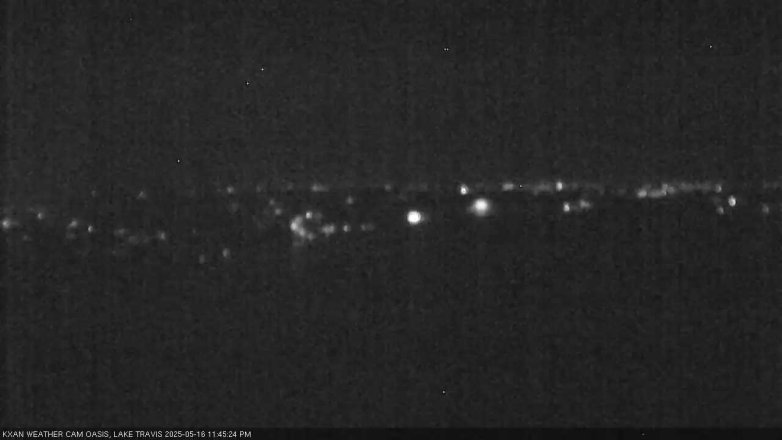 Lake Travis webcam, May 16, 2025 11:45 PM CT