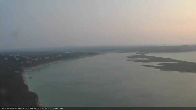 Lake Travis webcam, May 17, 2025 8:00 PM CT