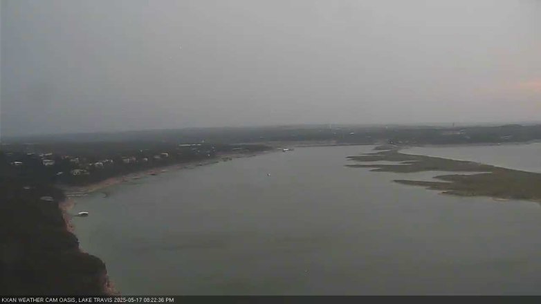 Lake Travis webcam, May 17, 2025 8:25 PM CT