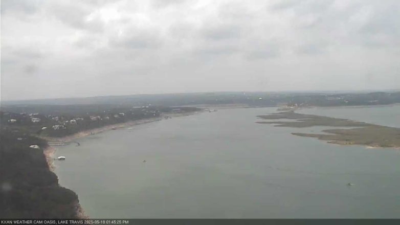 Lake Travis webcam, May 18, 2025 1:45 PM CT