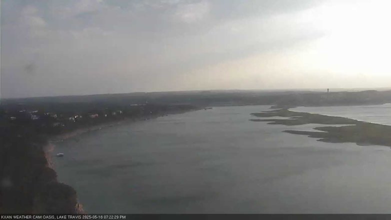 Lake Travis webcam, May 18, 2025 7:25 PM CT