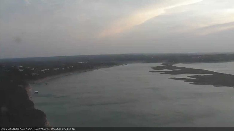 Lake Travis webcam, May 18, 2025 7:45 PM CT