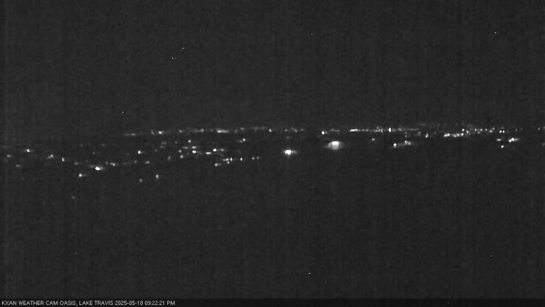Lake Travis webcam, May 18, 2025 9:25 PM CT