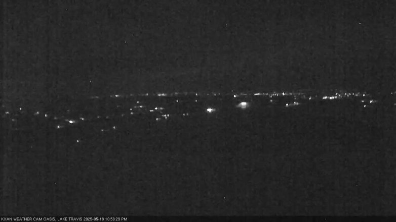 Lake Travis webcam, May 18, 2025 11:00 PM CT