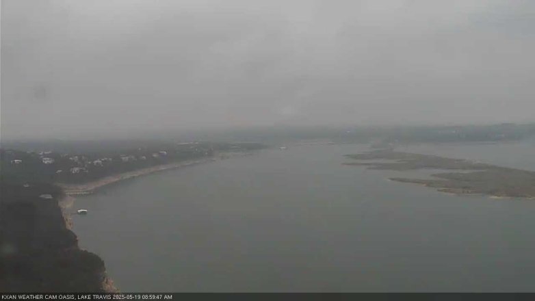 Lake Travis webcam, May 19, 2025 9:00 AM CT