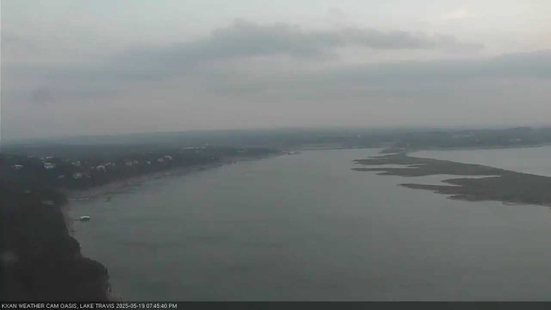 Lake Travis webcam, May 19, 2025 7:45 PM CT